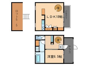 風の薫荘の物件間取画像